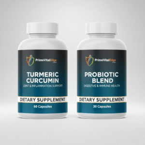 Turmeric Curcumin (60 Capsules)  Probiotic Blend (30 Capsules)